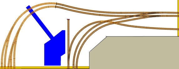 Track layout for corner section two.