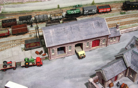 The main goods shed is behind the station. It is charactristic of a single road Midland goods shed.