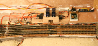 The servos and switches for the cross-over.