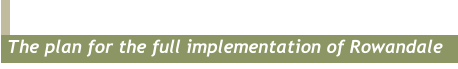 The plan for the full implementation of Rowandale