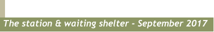 The station & waiting shelter - September 2017