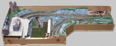 Tentative positioning of buildings.