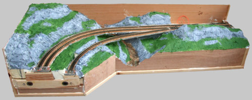 Landscape forms painted with emulsion.