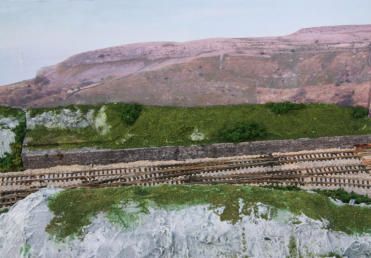 At the left of the removable section is a flat area ready for a signal box.