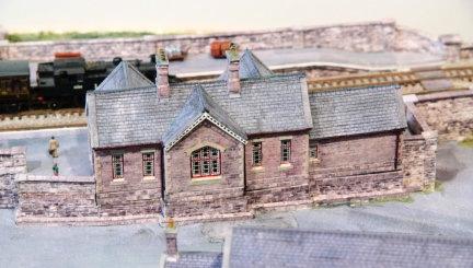 The station from the rear, looking over the main goods shed.